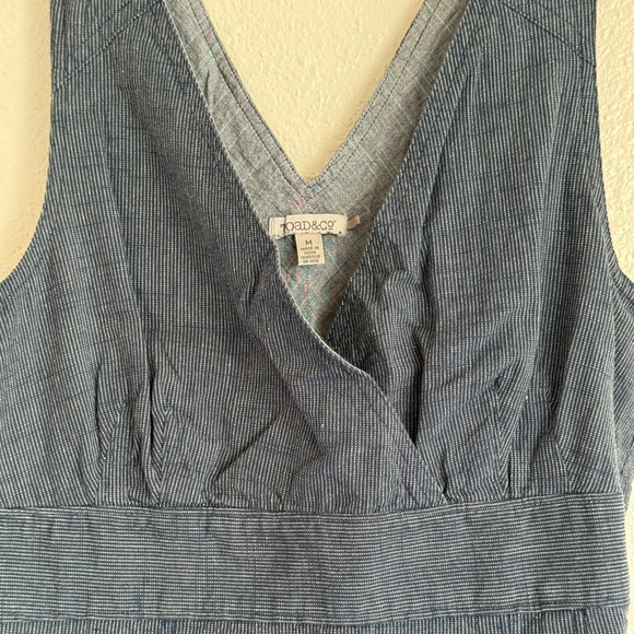 Toad&Co Atsuka Organic Cotton Dress Denim Women’s Size Medium - Picture 6 of 14